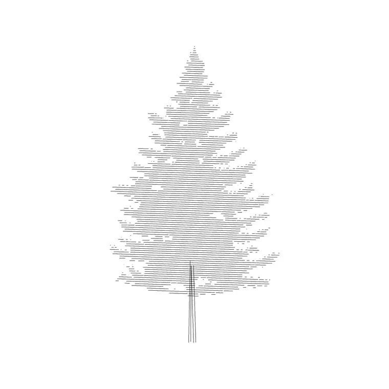 Linden DWG CAD block thumbnail — trees & plants drawing