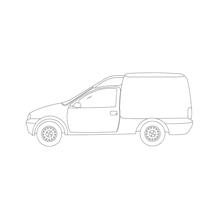Loading Car Elevation CAD block DWG — elevation view