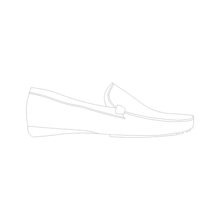 Loafer DWG CAD block thumbnail — accessories drawing