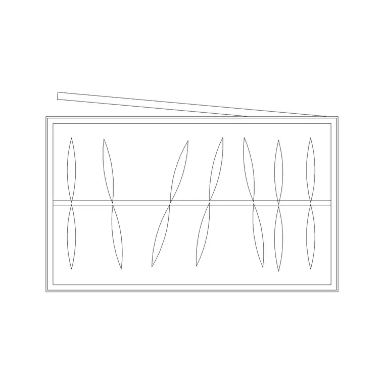 Long Depth 1 Door Wardrobe Plan DWG CAD block thumbnail — furniture drawing