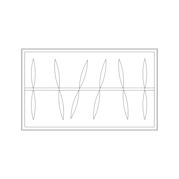 Long Depth Wardrobe Plan DWG CAD block thumbnail — furniture drawing