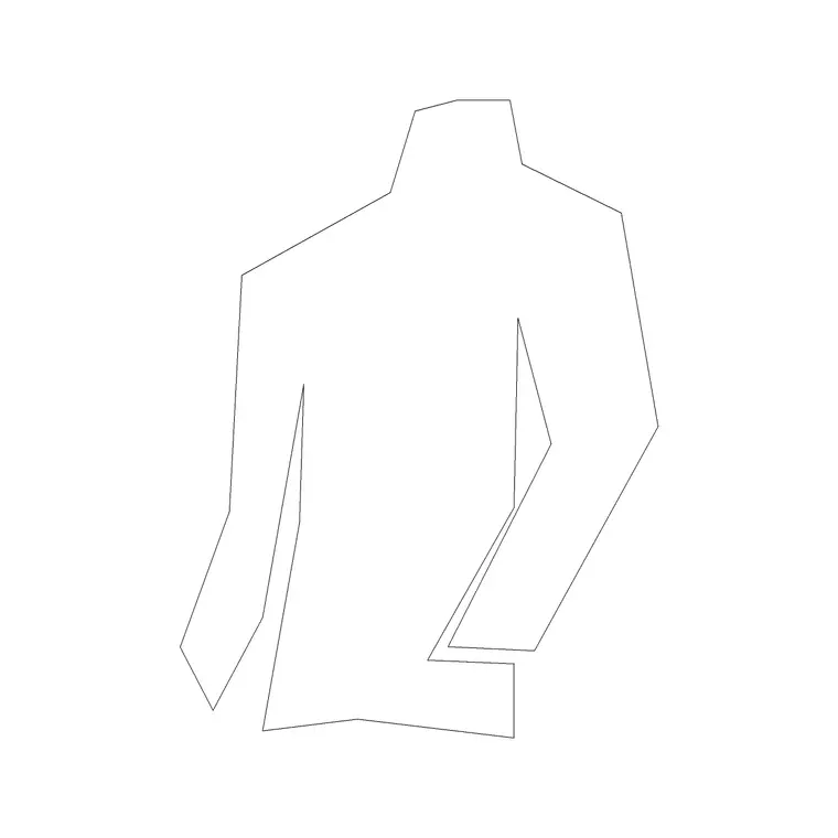 Long Neck Dress DWG CAD block thumbnail — accessories drawing