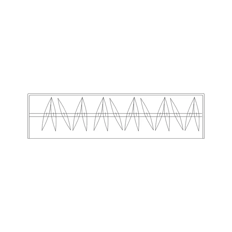 Long Wardrobe Plan 1 DWG CAD block thumbnail — furniture drawing