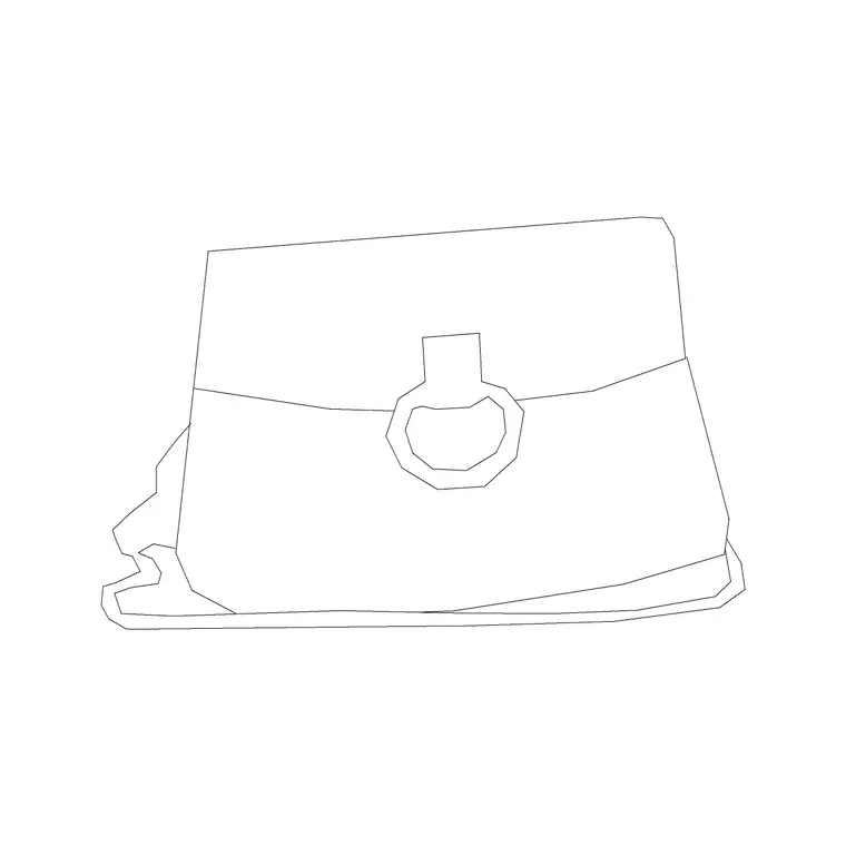Luxury Bag DWG CAD block thumbnail — furniture drawing