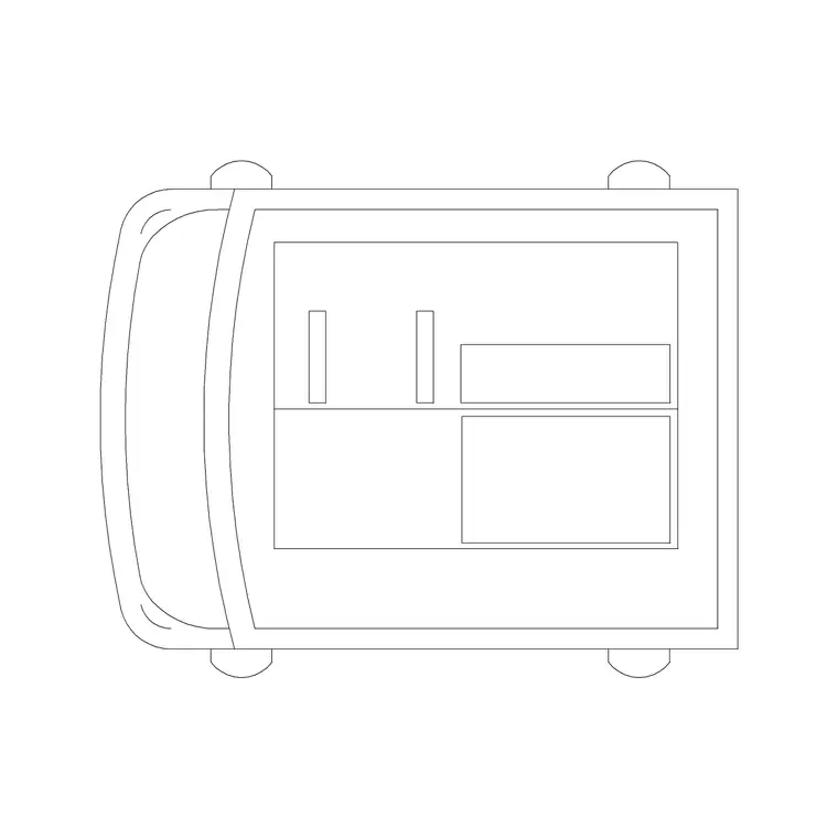 Machine 1 DWG CAD block thumbnail — medical drawing