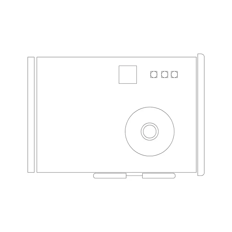 Machine 2 DWG CAD block thumbnail — medical drawing