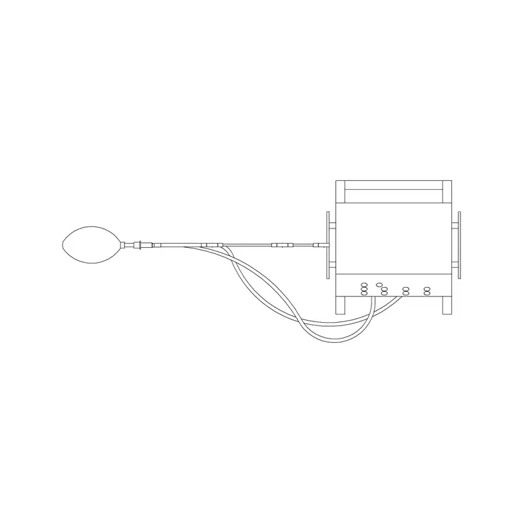 Machine 3 DWG CAD block thumbnail — medical drawing