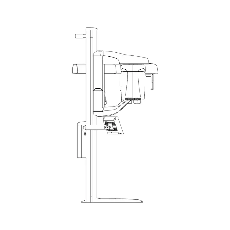 Machine Stand Ele DWG CAD block thumbnail — medical drawing