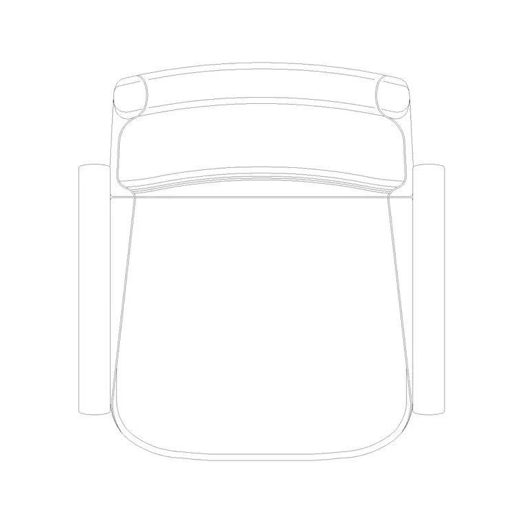 Manager Chair Plan 2 DWG CAD block thumbnail — office drawing