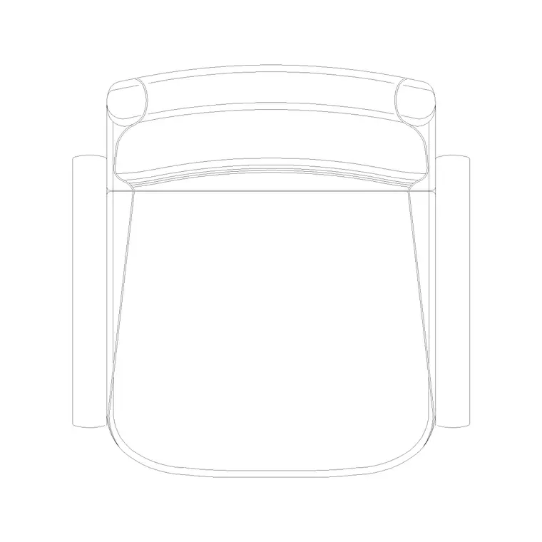 Manager Chair Plan DWG CAD block thumbnail — office drawing