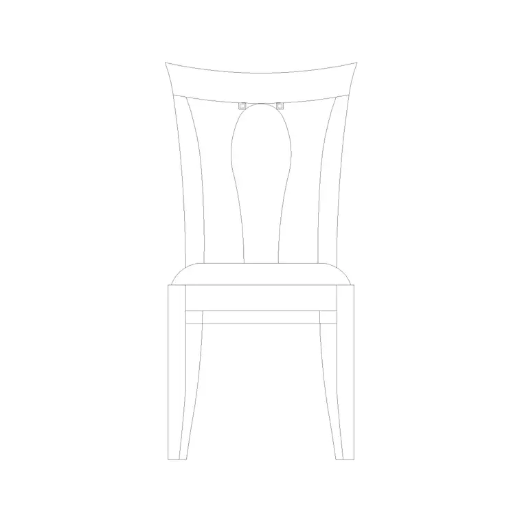 Michael Chair Ele DWG CAD block thumbnail — furniture drawing