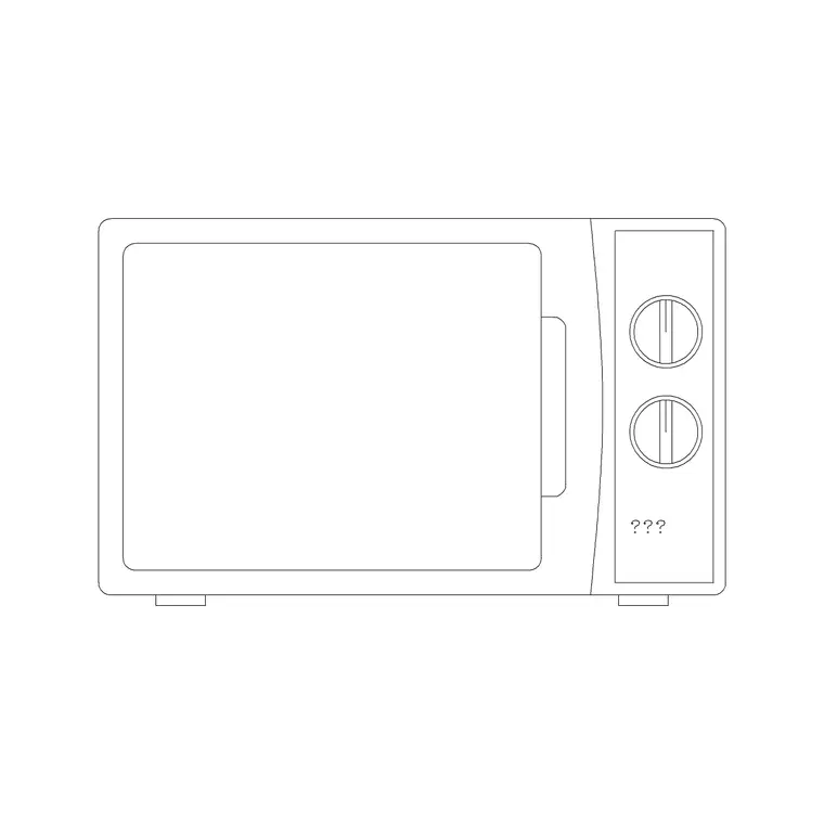 Microwave 29 DWG CAD block thumbnail — kitchen drawing
