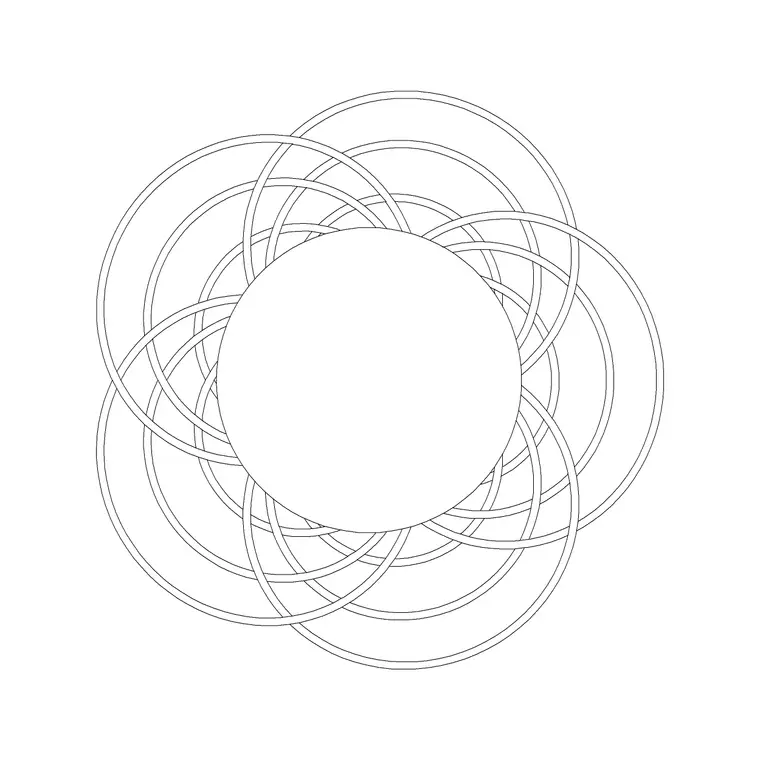 Modern Light Plan DWG CAD block thumbnail — lighting drawing