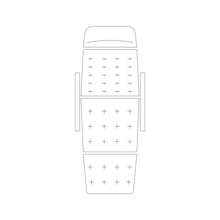 Modern Relaxer DWG CAD block thumbnail — furniture drawing
