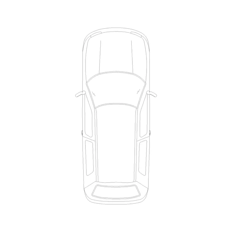 Nissan Car Plan (11) DWG CAD block thumbnail — vehicles drawing