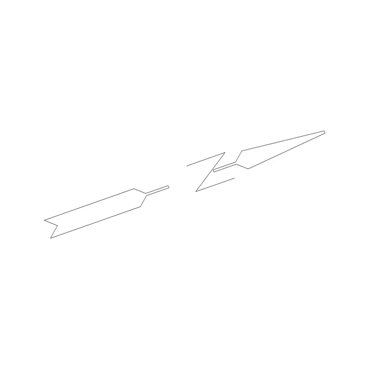 North Arrow DWG CAD block thumbnail — building symbols drawing