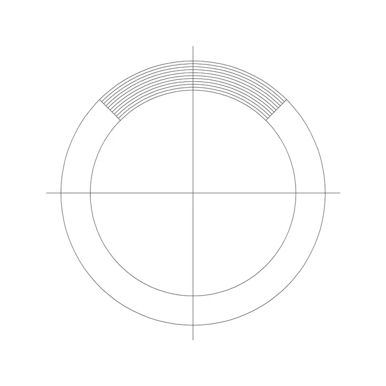 North Direction 2 DWG CAD block thumbnail — building symbols drawing