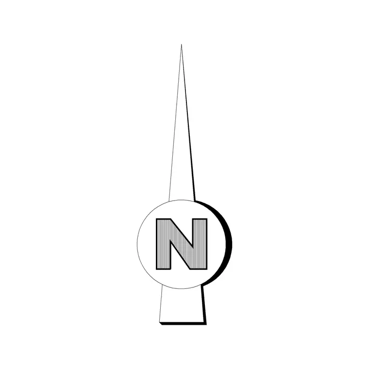 North Mark 13 DWG CAD block thumbnail — building symbols drawing
