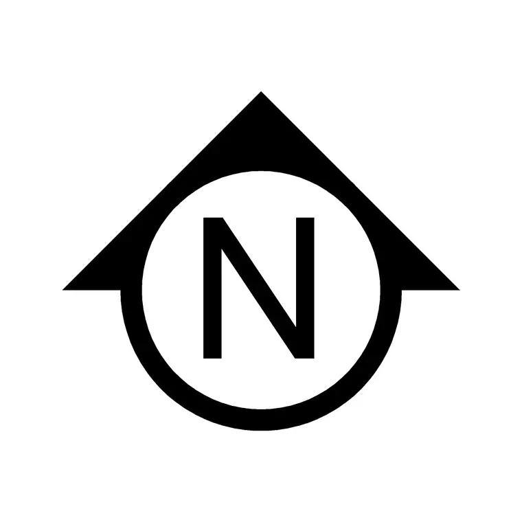 North Mark 20 DWG CAD block thumbnail — building symbols drawing