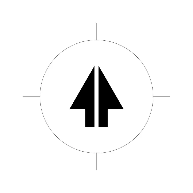 North Mark 26 DWG CAD block thumbnail — building symbols drawing