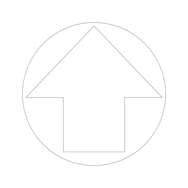 North Mark Arrow 3 DWG CAD block thumbnail — building symbols drawing