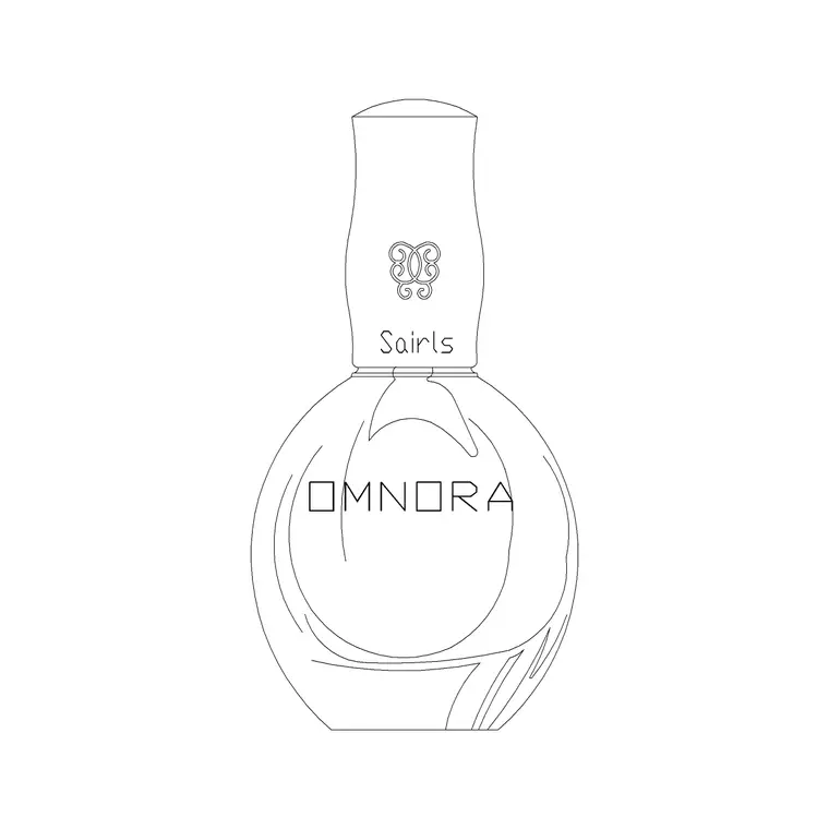 Omnora Perfume DWG CAD block thumbnail — accessories drawing