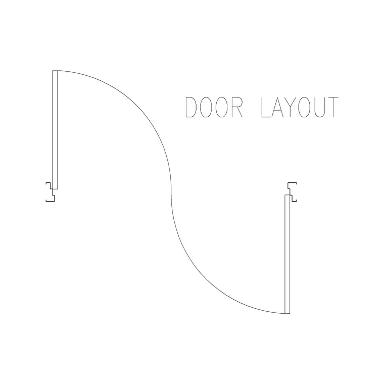 Panel Door 1 DWG CAD block thumbnail — doors drawing