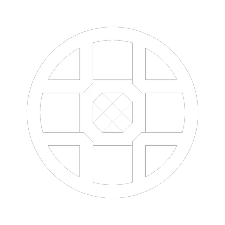 Paving Block 19 DWG CAD block thumbnail — paving drawing