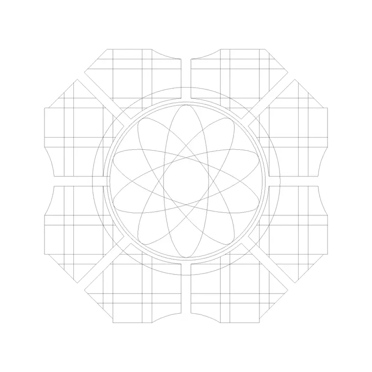 Paving Block 35 DWG CAD block thumbnail — paving drawing