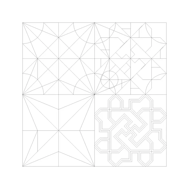Paving Block 47 DWG CAD block thumbnail — paving drawing