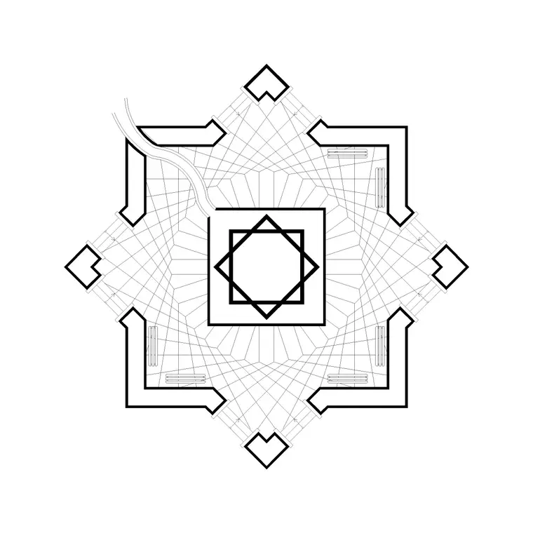 Paving Block 61 DWG CAD block thumbnail — paving drawing