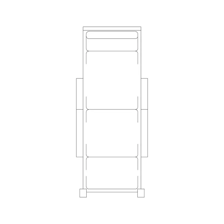 Pedicure Station Plan 1 DWG CAD block thumbnail — furniture drawing