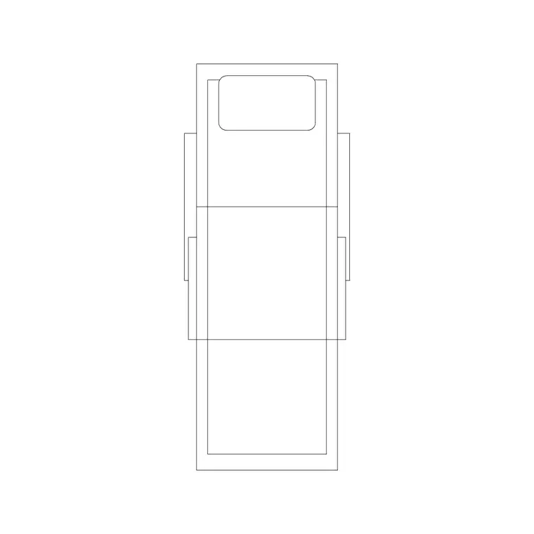 Pedicure Station Plan 3 DWG CAD block thumbnail — furniture drawing