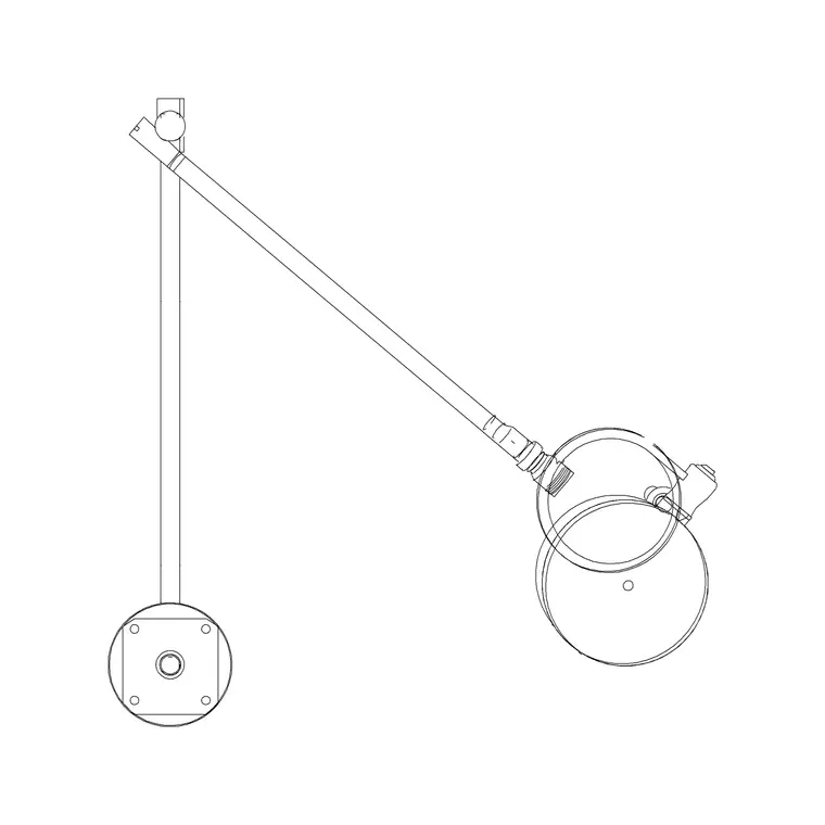 Pendant 2 DWG CAD block thumbnail — medical drawing