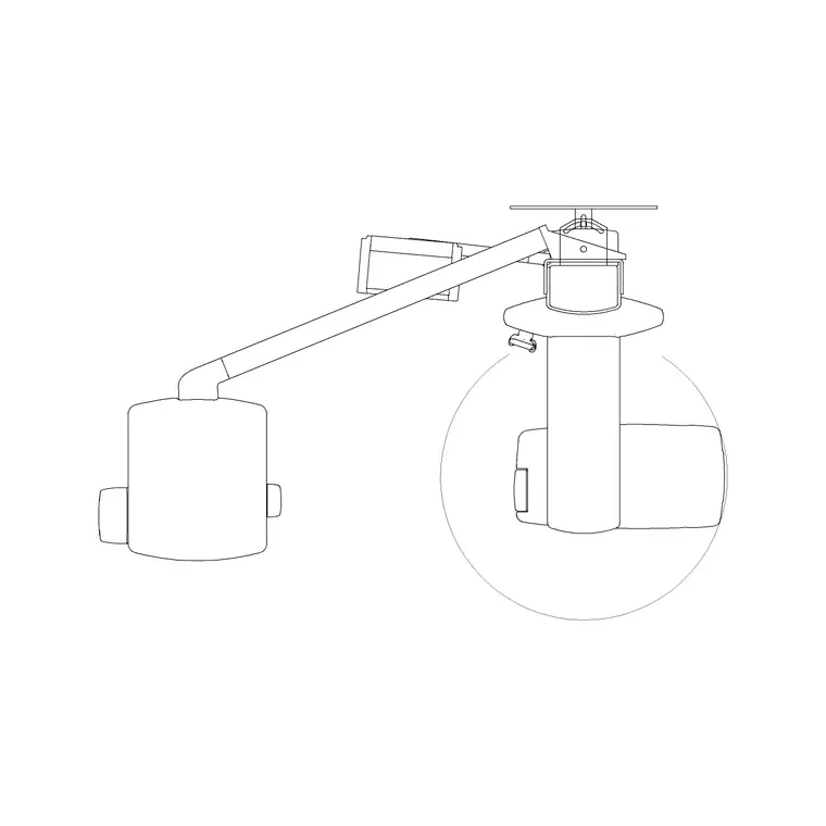 Pendant 4 DWG CAD block thumbnail — medical drawing