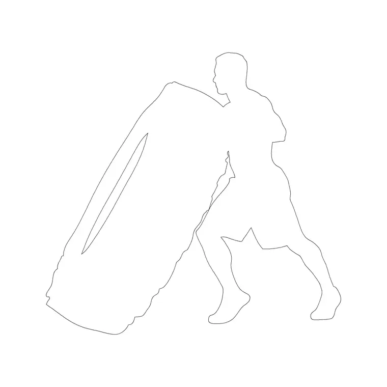 People Exercise 1 DWG CAD block thumbnail — people drawing