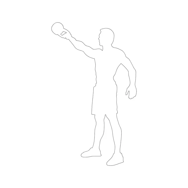 People Exercise 3 DWG CAD block thumbnail — people drawing