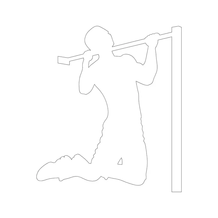 People Exercise 5 DWG CAD block thumbnail — people drawing