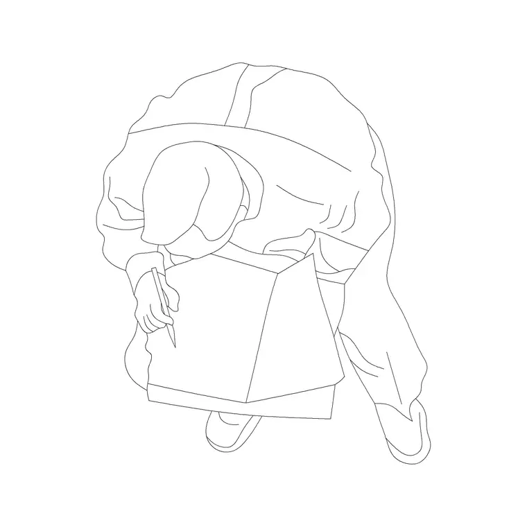 People Plan 1 DWG CAD block thumbnail — people drawing