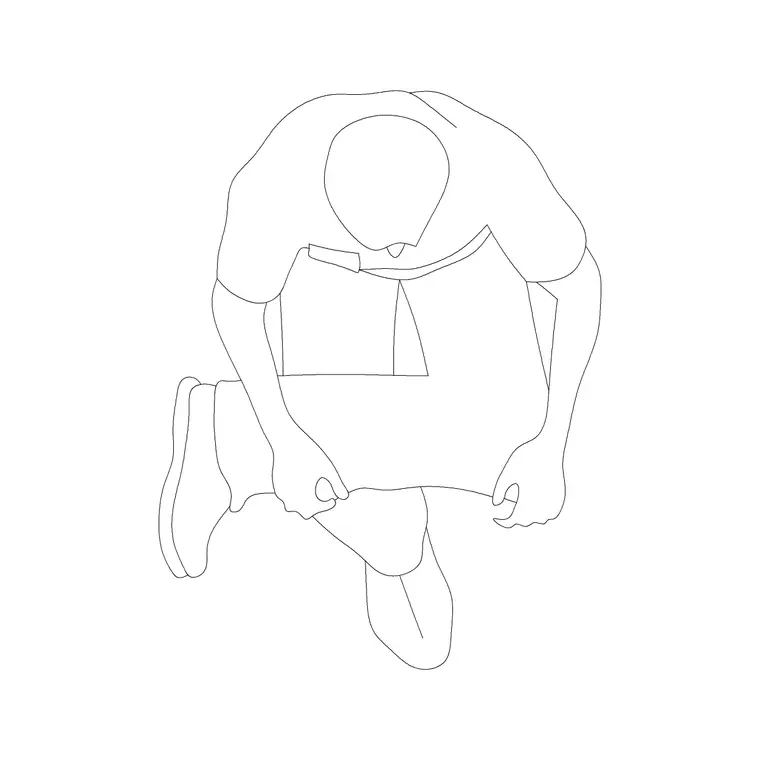 People Plan 3 DWG CAD block thumbnail — people drawing