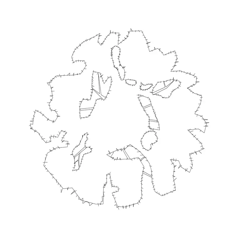 Pine Plan 2 DWG CAD block thumbnail — trees & plants drawing