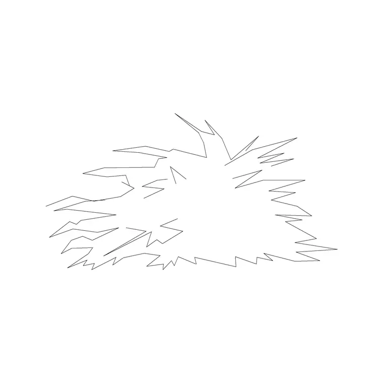 Plant 001 DWG CAD block thumbnail — trees & plants drawing