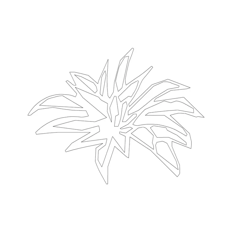 Plant 003 DWG CAD block thumbnail — trees & plants drawing