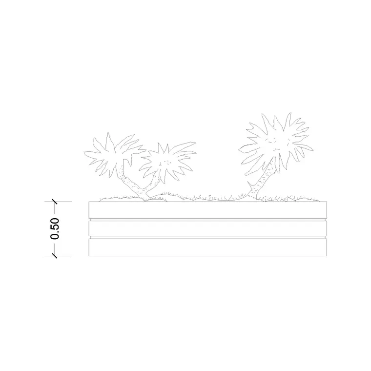 Plant Pot 5 DWG CAD block thumbnail — trees & plants drawing