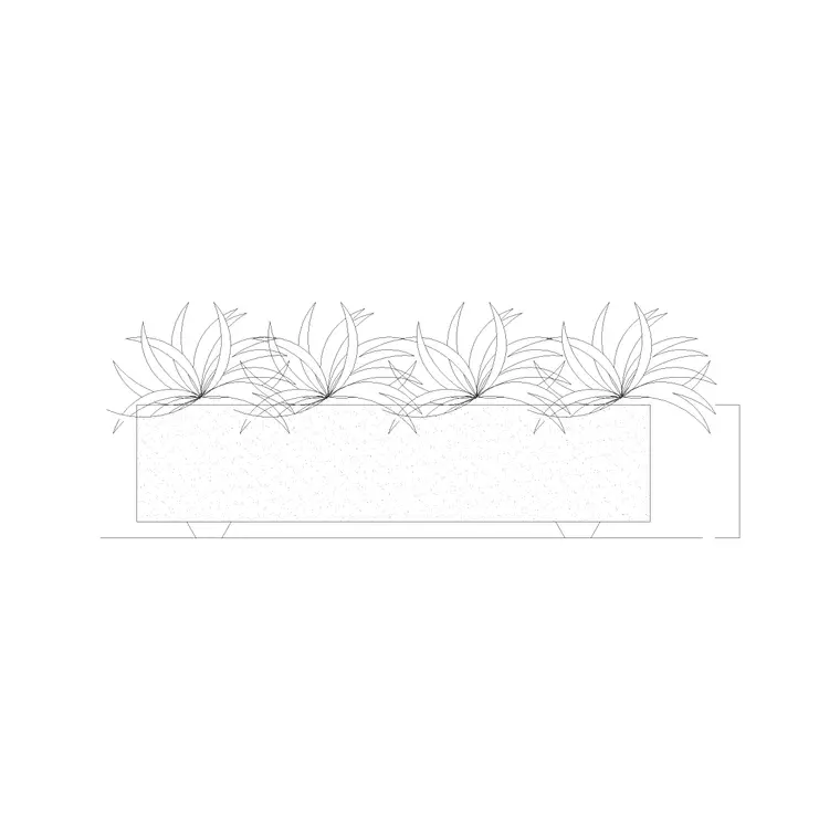 Plant Pot 6 DWG CAD block thumbnail — trees & plants drawing