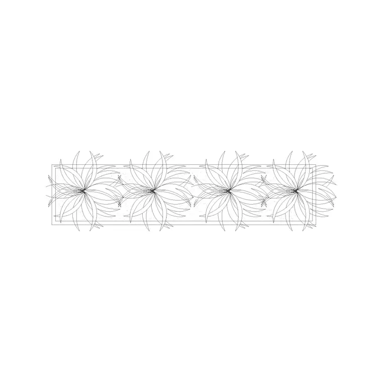 Plant Pot Plan 1 DWG CAD block thumbnail — trees & plants drawing