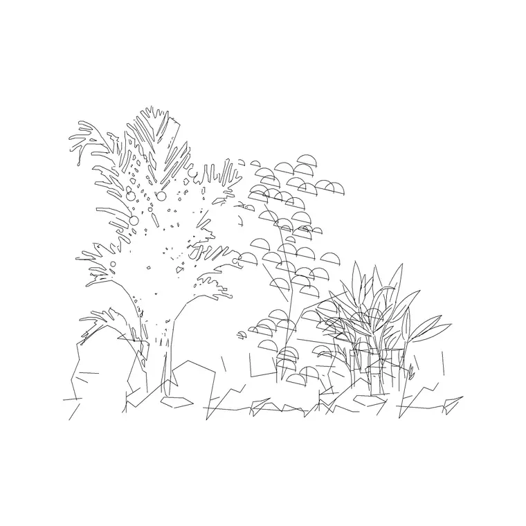 Plant Small DWG CAD block thumbnail — trees & plants drawing