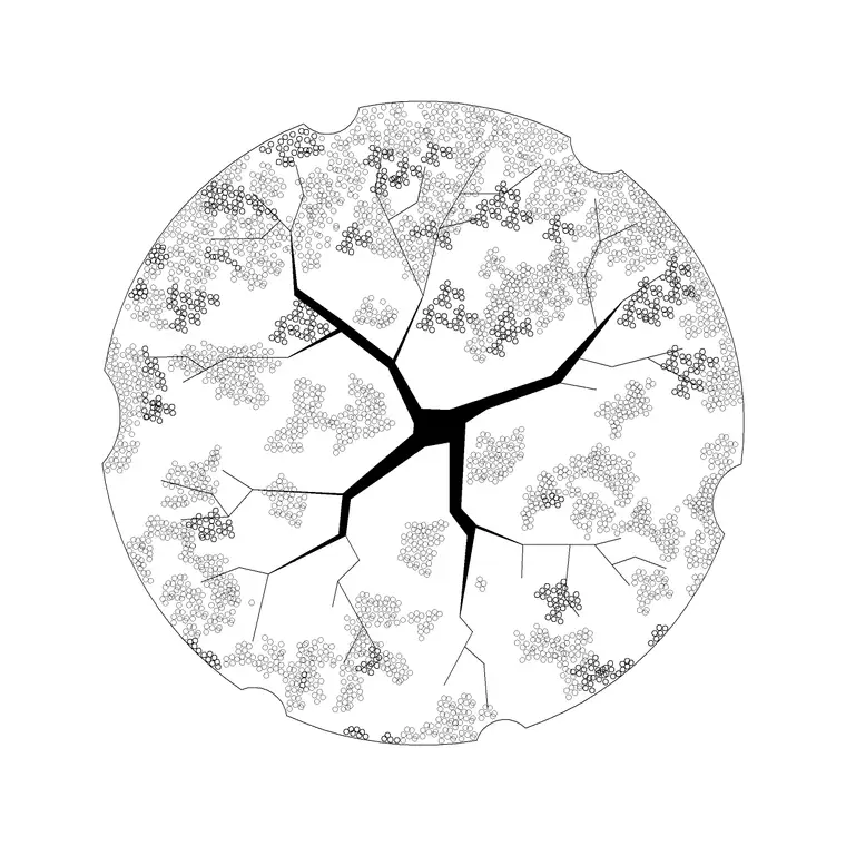 Plant Top View (14) DWG CAD block thumbnail — trees & plants drawing