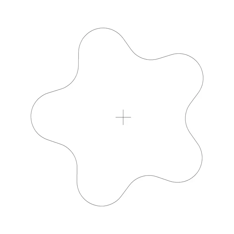 Plant Top View (18) DWG CAD block thumbnail — trees & plants drawing