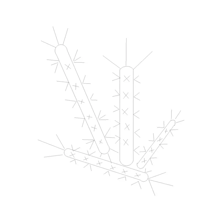 Plant Top View (2) DWG CAD block thumbnail — trees & plants drawing